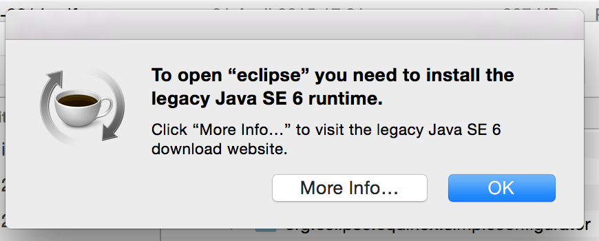 legacy java se 6 runtime mac install atl