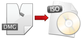 Convert dmg file to iso